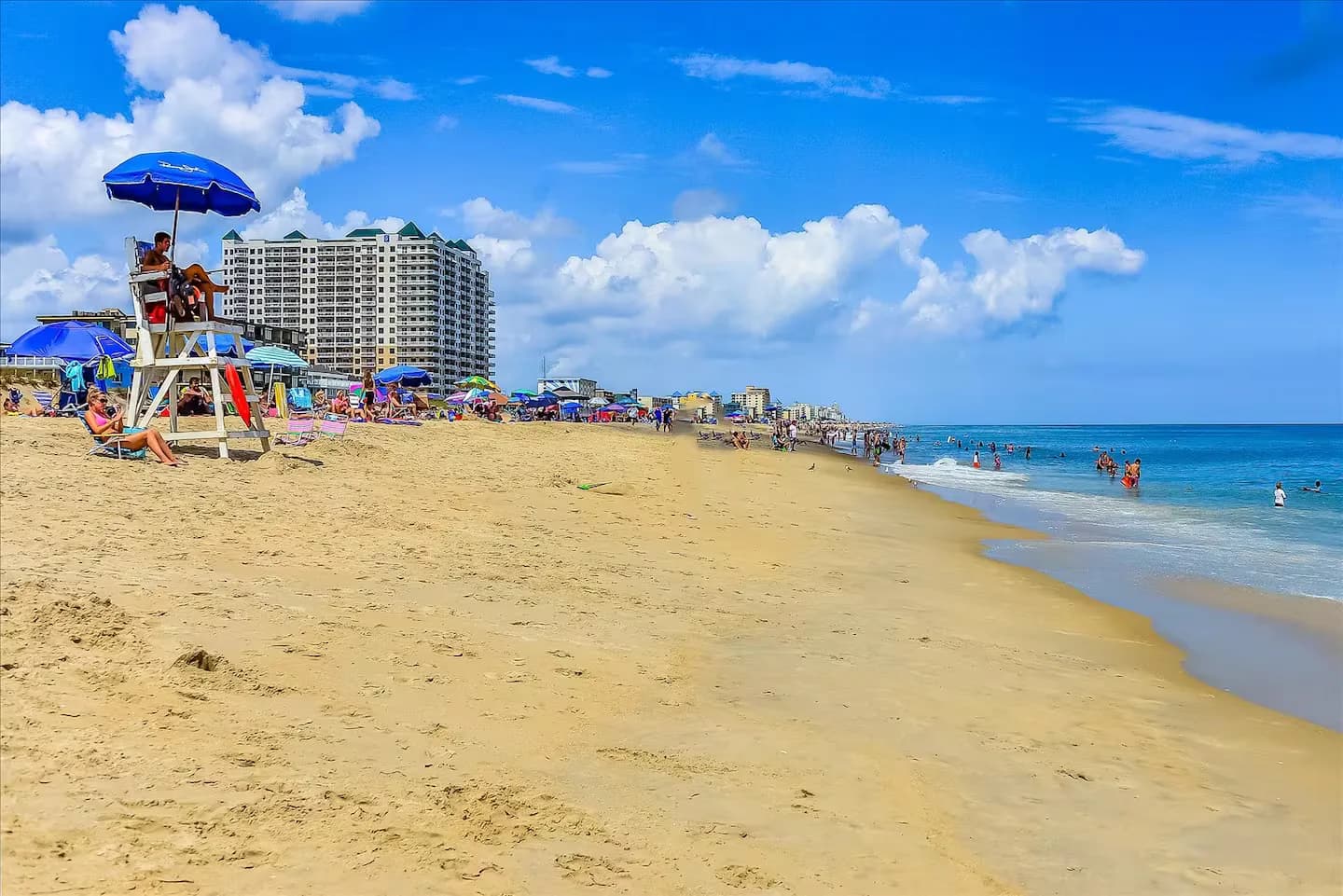 Lifeguarded beach all summer season